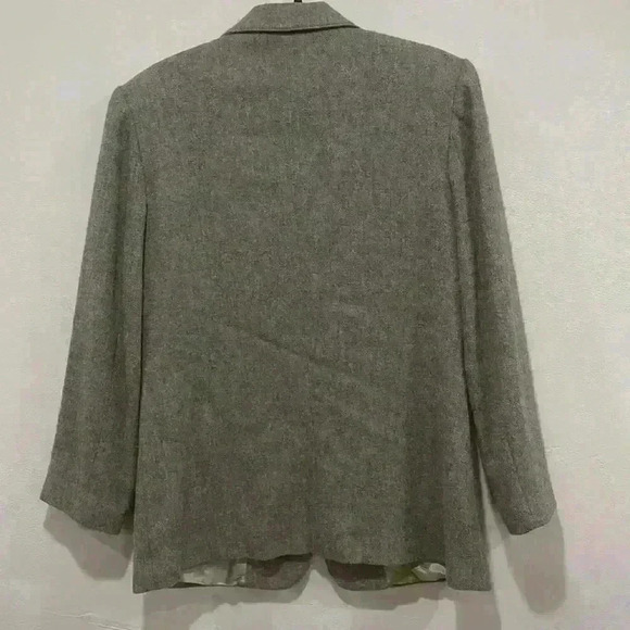 Vintage Adolfo International Grey Wool Blazer with gold button - Picture 6 of 6